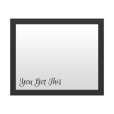 Trademark Fine Art Dry Erase Marker Board with Printed Artwork - ABC 'You Got This' White Board
