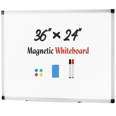 Musment 36 X 24 Inches Magnetic Dry Erase Board Aluminum Frame: Wall Mount Whiteboard for Office & Presentation