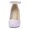 Allegra K Women's Back to College Round Toe Stiletto Heel Ankle Strap Pumps - 2 of 4