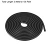 Unique Bargains EPDM Rubber Weather-Proof Insulation Seal Strip Black 118" - 2 of 3
