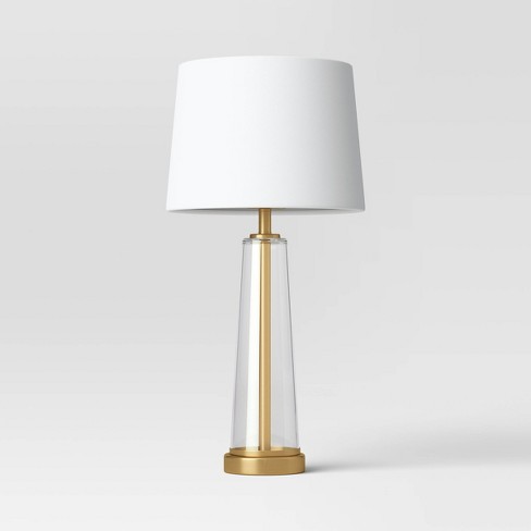 Mini Rattan Wrap Stick Table Lamp Brass - Threshold™ : Target