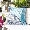 Chery Life 1 Pc Leaf Vein Shape Cushion for Outdoor & Indoor, Blue - 2 of 4
