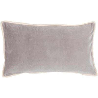 KAF Home Velvet Flange Decorative Pillow
