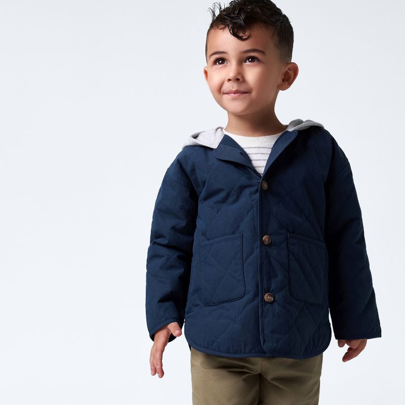 Gerber Infant and Toddler Boys Quilted Hooded Jacket, 2 of 10