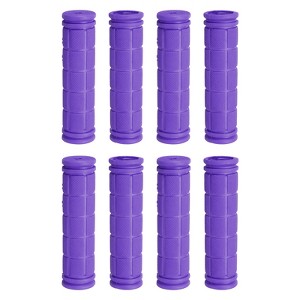Unique Bargains Rubber Non-Slip Mushroom Bike Fit 7/8" Handlebar Grips 4.53" 4 Pairs - 1 of 4
