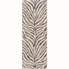 Hauteloom Gray Ecorse Zebra Print Area Rug - 3 of 4