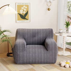 JOYRACER Bean Bag Chair Sofa, Big Comfy Chair For Bedroom Living Room, Bean Bag Lazy Chair For Adults With Pocket Armrests For Gaming & Reading - 1 of 4