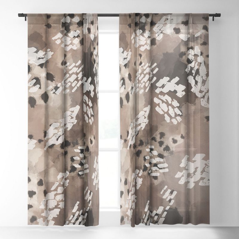 Marta Barragan Camarasa Modern animal print 75 Single Panel Sheer Window Curtain - Deny Designs, 2 of 7