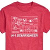 Men's - Star Wars - The Mandalorian N1 Starfighter Short Sleeve Graphic T-Shirt - 2 of 4