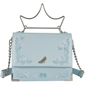 Loungefly Disney Princess Cinderella Crossbody Bag, Baby Blue and Silver Purse - 1 of 4
