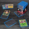 Monster Top Loaders for Trading Cards - 50, 3x4" Clear Hard Plastic Protector w Blue Border- Compatible w Yugioh, Sports & More - 3 of 4