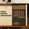 Knife Drawer Organizer Bamboo Insert Dock(Large)-SpaceAid® - 4 of 4