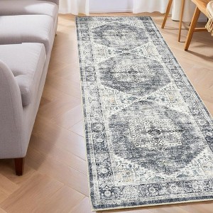 Vintage printed carpets,foldable decorative carpets for bedrooms,living rooms and kitchens - 1 of 4