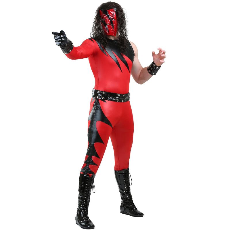HalloweenCostumes.com WWE Kane Plus Size Costume for Men., 1 of 5