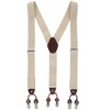 CTM Men's 1.375 Inch Wide Solid Color Y-Back Double Clip-End Suspenders - 4 of 4