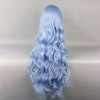 Unique Bargains Women's Curly Wigs 35" Blue with Wig Cap - 4 of 4