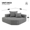 47.5" Boucle Modular Corner Frame with Fully Compressed Design - 2 of 4