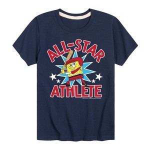 Boys' - SpongeBob SquarePants - American All Star Short Sleeve Graphic T-Shirt - 1 of 4