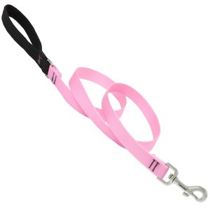 LupinePet - Basic Solids - Pink Dog Leash - Nylon - Pink - 1 of 1