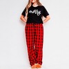 Simply Sage Market Women's Merry Bold Cursive Puff Print Pajama Set - 2 of 4