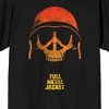 Full Metal Jacket Skull With Helmet Crew Neck Short Sleeve Men's Black T-shirt - 2 of 3