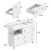 Famapy White Changing Table: Spacious Drawers & Shelves, Organize Baby Essentials Effortlessly - 4 of 4