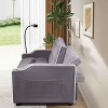 Lirago Versatile Foldable Sofa Bed with Suede Upholstery-3 Adjustable Lengths 54.7"W * 70.2"D * 22"H - 4 of 4