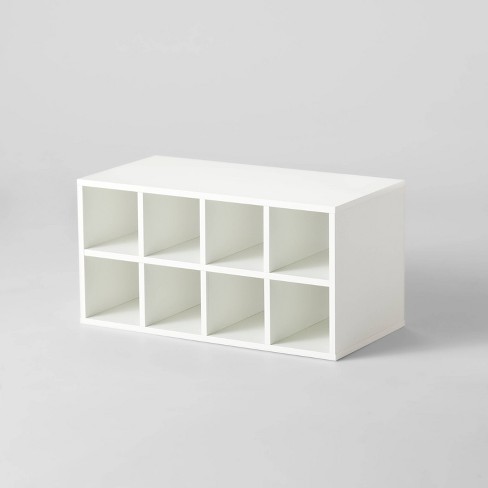 8 Cubby Shoe Organizer White - Brightroom™ - image 1 of 3