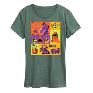 Women's - Disney - Halloween Movie Grid Short Sleeve Graphic T-Shirt - 1 of 4