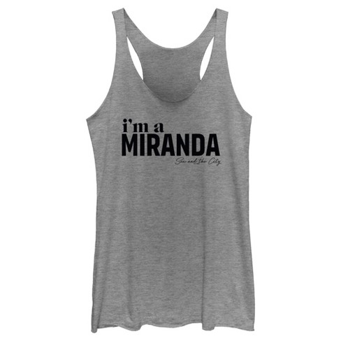 Women's Sex and the City I'm a Miranda Text Racerback Tank Top - image 1 of 4