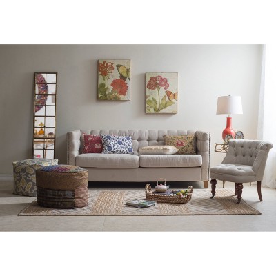 65" Gold Rectangular Metal Framed Wall Mirror