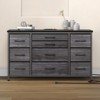 10-Drawer Fabric Dresser TV Stand – Wood Top & Charging Station for Bedroom & Living Room - 3 of 4