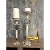 Slickblue Small & Medium Wrought Iron Candle Holders, Antique Rustic Finish, Perfect for Table or Entryway - 2 of 4