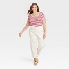 Women's Slim Fit Short Sleeve Ribbed Scoop Neck T-Shirt - A New Day™ - 3 of 3