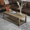 NicBex 48.5 Inch Rectangle Coffee Table with 2-Tier Storage for Living Room,Bedroom,No Assembly Required - 2 of 4