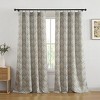 HLC.ME Messina Paisley Damask Back Tab Rod Pocket - Light Reducing Window Curtain Panels, Set of 2 - 4 of 4