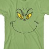 The Grinch Face Boys Forest Green Crew Short Sleeve T-shirt - 3 of 4