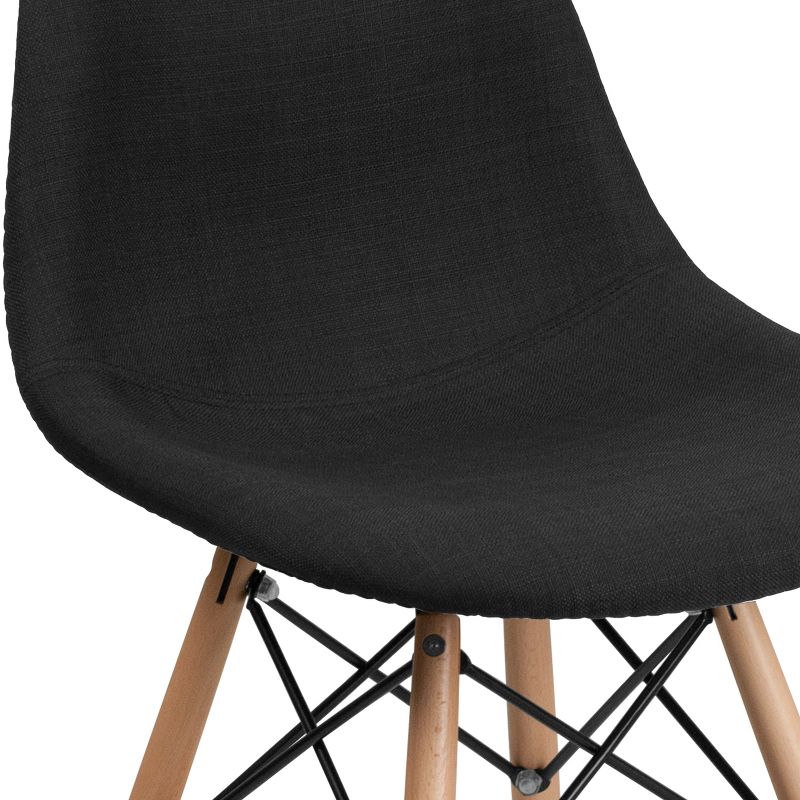 Flash Furniture Elon Series Fabric Chair with Wooden Legs, 4 of 9