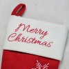 Northlight 16 Red And White Merry Christmas Snowflake Embroidered Christmas  Stocking : Target