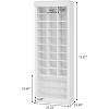 Acekool 4-in-1 Hall Tree with Bench, 15 Shoe Cubbies & 5 Coat Hooks, Entryway Shoe Storage with Seating and Coat Rack, Gray Finish - 2 of 4