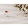 Anna-Kaci Vintage 3Pcs Long Stick Hat Pins Crystal Flower Butterfly and Pearl Details for Classic Hat Lapel and Scarf Accessorizing - 3pcs Classic - 2 of 4