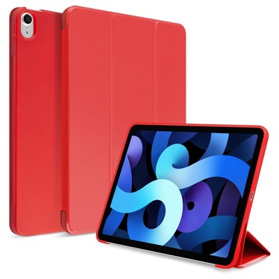 Insten - Tablet Cover Case Compatible with iPad Air 4 10.9 2020, Magnetic Auto Wake/Sleep, Soft Slim Lightweight, Red