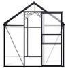 vidaXL Greenhouse Anthracite Aluminum 63.4 ft - 3 of 4