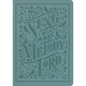 ESV Single Column Journaling Bible, Large Print (Trutone, Paris Sky, Judges 5:3 Design) - (Leather Bound) - 1 of 1