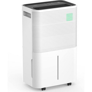 ZAFRO Dehumidifiers , 45 Pints (50 Pint Under 90¡ãF/90% RH) Dehumidifier with Auto Defrost, 4L Water Tank, 3 Colors LED Light, White - 1 of 4