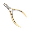Unique Bargains Metal Gold Tone Hand Finished Tips Cuticle Nippers 4.3 x 2.4 x 0.3 Inch 1 Pc - 2 of 4