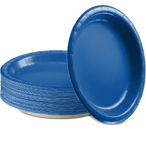 SparkSettings Disposable Paper Dessert Plates 6 3/4 Inches, Pack of 50 - 1 of 4
