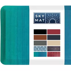 1'6"x2'6" Rectangle Polyurethane Floor Mat Green - Sky Solutions
