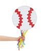Blue Panda Pull String Baseball Pinata for Boys and Girls Sports Themed Birthday Party Decorations, Baseball Game Celebration, Small, 12.75 x 3 In - 3 of 4