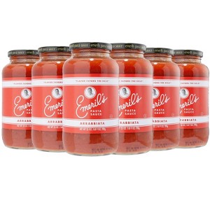 Emeril Lagasse 25 Oz, 2-PK, 4-PK and 6-PK Pasta Sauces : Arrabbiata, Vodka, Homestyle Marinara, Roasted Garlic, Tomato Basil (6-PK Arrabbiata) - 1 of 4